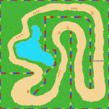 Snes Donut Plains 2 Map GIF - Snes Donut Plains 2 Map Mario Kart GIFs