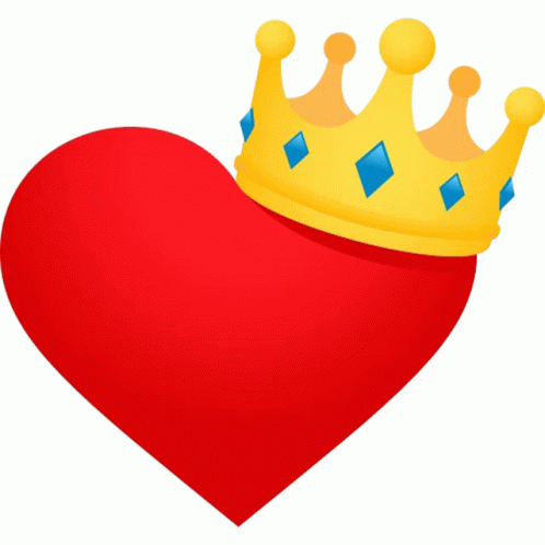 Heart With Crown Heart Sticker - Heart With Crown Heart Joypixels ...