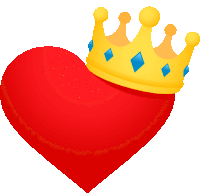 Heart With Crown Heart Sticker - Heart With Crown Heart Joypixels Stickers