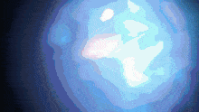 a computer generated image of a glowing blue object