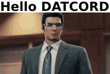 Datcord Hello GIF - Datcord Hello Kazuma Kiryu GIFs