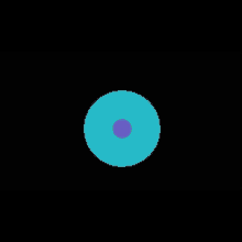 the letter m is on a black background with a blue and white triangle
