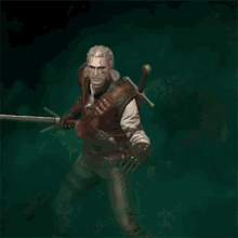 Changing Costumes Geralt Of Rivia GIF - Changing Costumes Geralt Of Rivia Gwent GIFs