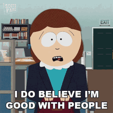 I Do Believe Im Good With People Liane Cartman GIF - I Do Believe Im Good With People Liane Cartman South Park GIFs
