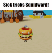Sick Tricks Squidward Spunch Bop GIF - Sick Tricks Squidward Spunch Bop Spongebob GIFs