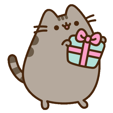 Fat Cat Gift For You Sticker - Fat Cat Gift For You Cute Stickers