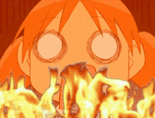 Chiyo Azumanga Daioh GIF - Chiyo Azumanga Daioh Fire GIFs