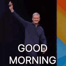 Good Morning Tim Cook GIF - Good Morning Tim Cook Apple GIFs