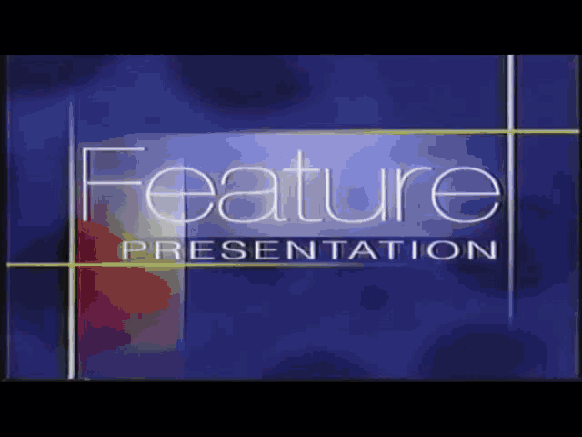 Feature Presentation Blue Format Screen GIF - Feature Presentation Blue Format Screen Vhs GIFs