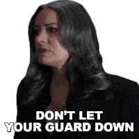 Dont Let Your Guard Down Emily Prentiss Sticker - Dont Let Your Guard Down Emily Prentiss Paget Brewster Stickers