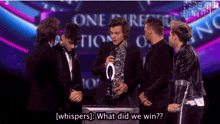 Harry Styles Harry Styles Award GIF - Harry Styles Harry Styles Award Harry Styles What Did We Win GIFs