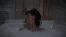 Go Away Im Taking A Bath GIF - Go Away Im Taking A Bath Kristen Bouchard GIFs