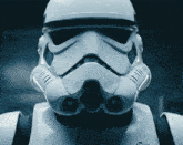 a close up of a storm trooper 's helmet and chest armor