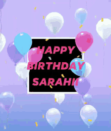 Happy Birthday Sarahii Name GIF