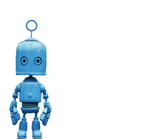 Bubl Robot Sticker - Bubl Robot Blue Stickers