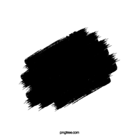 a black ink brush stroke on a white background