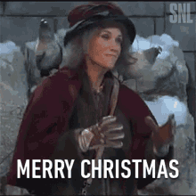 Merry Christmas Kristen Wiig GIF - Merry Christmas Kristen Wiig Saturday Night Live GIFs