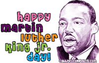 Happy Martin Luther King Jr Day Mlk Sticker - Happy Martin Luther King Jr Day Mlk Mlk Day Stickers