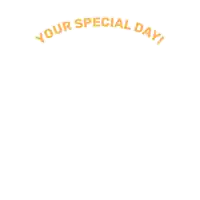 an illustration of three penguins with the words your special day