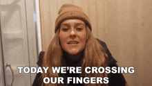 Today We'Re Crossing Our Fingers Crystal Drinkwalter GIF - Today We'Re Crossing Our Fingers Crystal Drinkwalter Vanwives GIFs