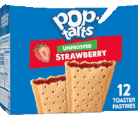Unfrosted Pop Tarts Speech Chat Bubble Strawberry Sticker - Unfrosted Pop Tarts Speech Chat Bubble Pop Tarts Strawberry Stickers