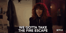 Gotta Take The Fire Escape Get Out GIF - Gotta Take The Fire Escape Get Out Sneak Out GIFs