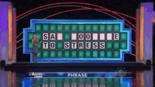 Wheel Of Fortune Say Goodbye To Stress GIF