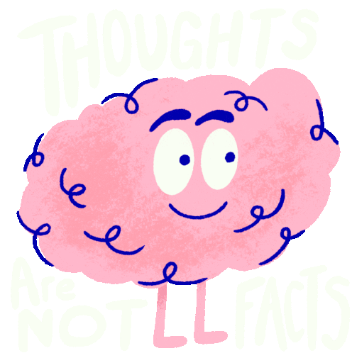 Thoughts Are Not Facts Mtv Sticker - Thoughts Are Not Facts Mtv Mental Health Stickers