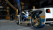 a futuristic car with clone written on the side
