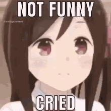 Anime Not Funny Cried GIF