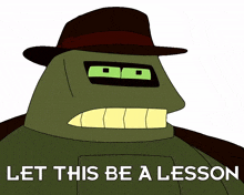 let this be a lesson smith maurice lamarche futurama let this be a learning experience
