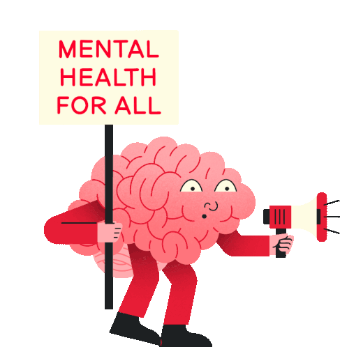 Mental Health For All Self Care Sticker - Mental Health For All Self Care Mental Care Stickers