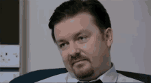 David Brent GIF - The Office Ricky Gervais Stare GIFs