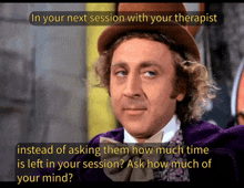 Willy Wonka Therapist GIF - Willy Wonka Therapist Mind GIFs