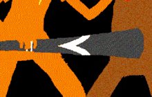 a pixelated image of a person holding a sword with the letter j on it