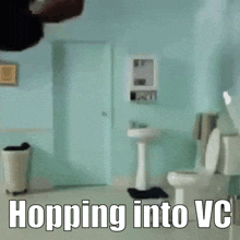 Hop In Toilet Takeoff GIF