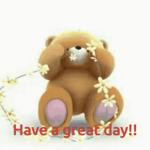 Great Day Teddy Bear GIF - Great Day Teddy Bear Bear Love GIFs