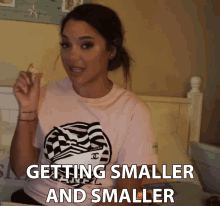 Getting Smaller And Smaller Gabriella Demartino GIF - Getting Smaller And Smaller Gabriella Demartino Fancy Vlogs By Gab GIFs