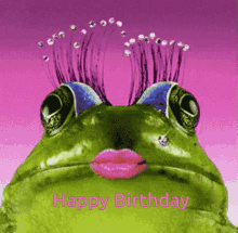 Happy Birthday Queen Frog GIF - Happy Birthday Queen Frog Trish Media GIFs