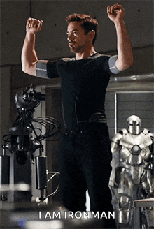 Iron Man Happy Dance GIF - Iron Man Happy Dance Dance GIFs