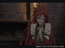 a gif of a man with red hair and glasses is displayed on gifsoup.com