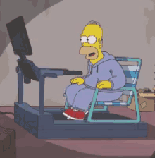 Homer Working GIF