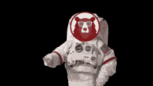 Bear Coin Astronaut Smart Smart GIF - Bear Coin Astronaut Smart Astronaut Smart Bear Coin GIFs