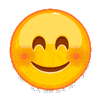 a yellow smiley face with a brown mouth and eyes