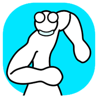 Animation Funny Sticker - Animation Funny White Stickers
