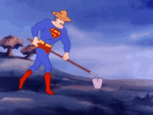 Superman Hoe GIF - Superman Hoe Farmer GIFs
