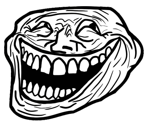 Crazy Troll Face Sticker - Crazy Troll face Troll - Discover