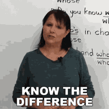 Know The Difference Rebecca GIF - Know The Difference Rebecca Engvid GIFs
