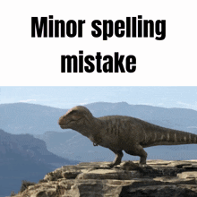 Tyrannosaurus Minor Spelling Mistake GIF - Tyrannosaurus Minor Spelling Mistake Life On Our Planet GIFs
