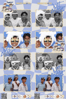 a collage of photos with the words magic photo on the top